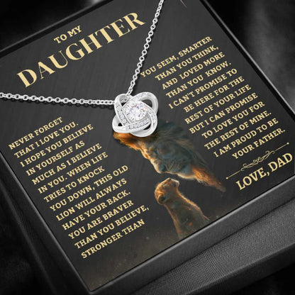 To My Daughter From Dad Necklace