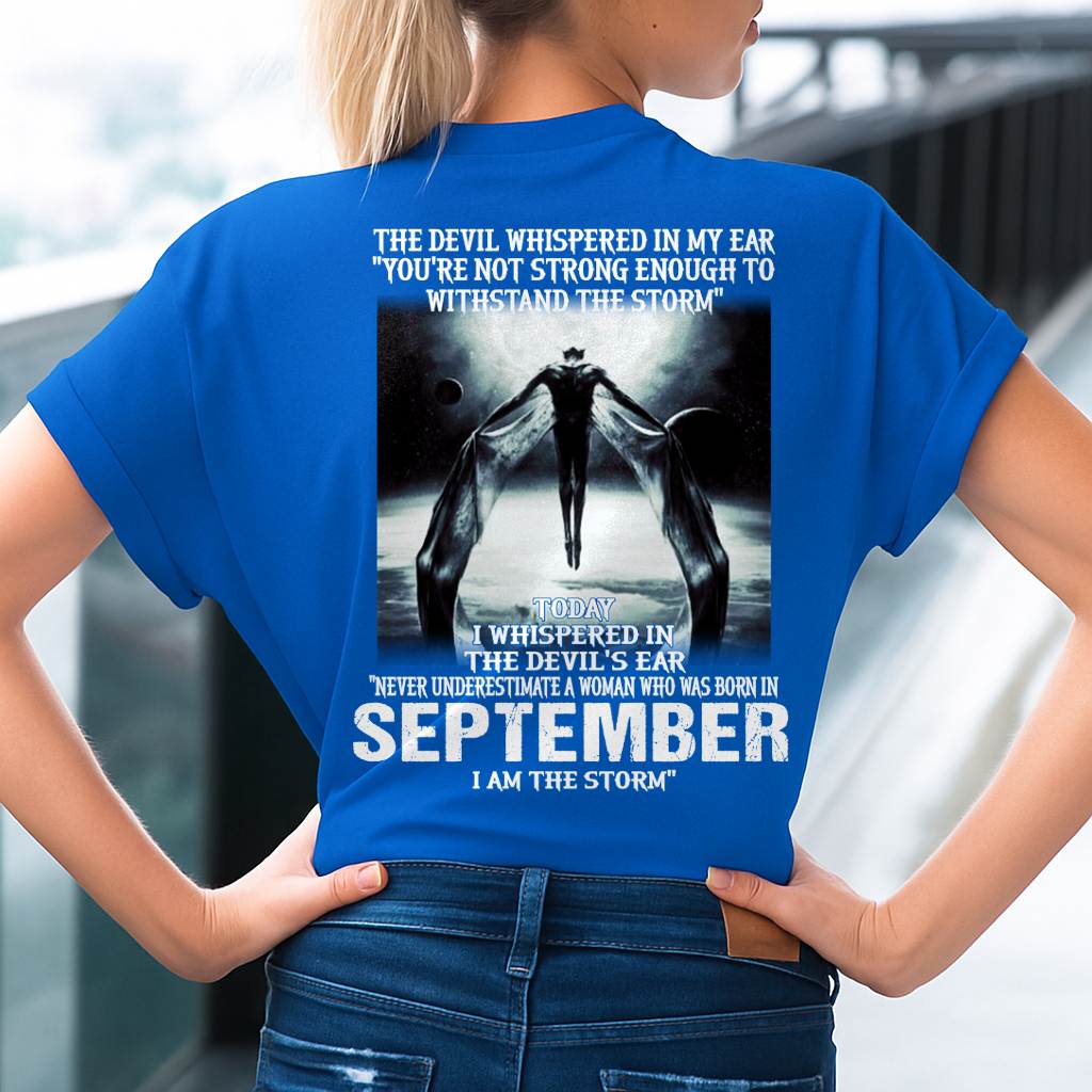 September - The Devil Whispered In My Ear - T-Shirt For Woman - DTSM09 (SKU-CHAUU-09)
