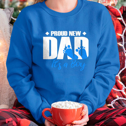 Gift for Dad Shirt, Funny Dad Unisex T-Shirt/Hoodie/Sweatshirt HLT00 – Mens Proud New Dad It_s A Boy T-Shirt
