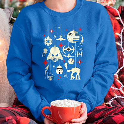 Christmas Shirts for Family, Funny christmas shirts, Christmas Unisex T-Shirt/Hoodie/Sweatshirt HLT00 - Star Wars Galactic Empire Ornaments Holiday T-Shirt