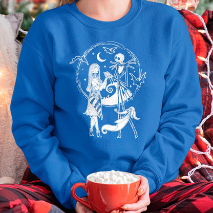 Christmas Shirts for Family, Funny christmas shirts, Christmas Unisex T-Shirt/Hoodie/Sweatshirt HLT00 - Nightmare Before Christmas - Jack Sally Zero T-Shirt