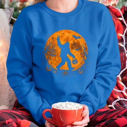 Best Thanksgiving Family Shirt , Funny Thanksgiving UnisexT-Shirt/Hoodie/Sweatshirt HLT00 - Spooky Halloween Bigfoot Pumpkin Funny Halloween Sasquatch T-Shirt