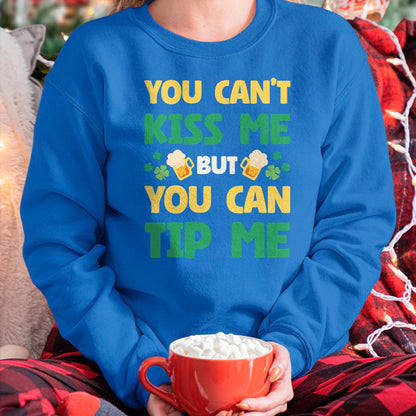 Patrick Day Shirts for Family, Funny Patrick Day shirts, st patrick's day Unisex T-Shirt/Hoodie/Sweatshirt HLT00 - You Cant Kiss Me But You Can Tip Me St Patrick Day Bartender T-Shirt (1)