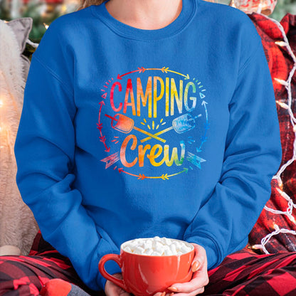 Funny Camping Shirt, Gift For Camping Lover Unisex T-Shirt/Hoodie/Sweatshirt HLT00 - Camping Crew Family Matching Camp Group Squad Team T-Shirt (1)