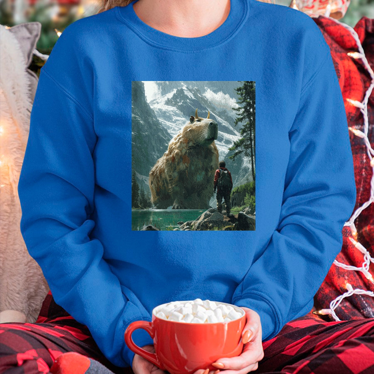 Cute Capybara Shirt, Funny Capybara Unisex T-Shirt/Hoodie/Sweatshirt HLT00 - Funny Graphic Capybara Long Sleeve T-Shirt (1)