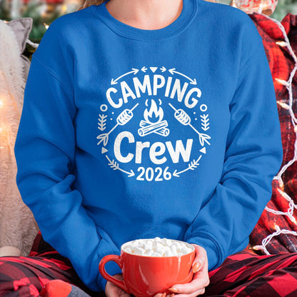 Funny Camping Shirt, Gift For Camping Lover Unisex T-Shirt/Hoodie/Sweatshirt HLT00 - Camping Crew 2026 Family Matching Camp Group Squad Team T-Shirt