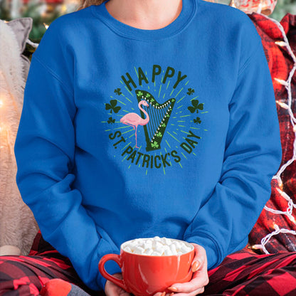 Patrick Day Shirts for Family, Funny Patrick Day shirts, st patrick's day Unisex T-Shirt/Hoodie/Sweatshirt HLT00 - Irish Flamingo Green Saint Patrick Day Lucky st pattys Party T-Shirt