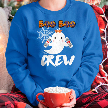 Funny Nurse Shirt, Nurse Unisex T-Shirt/Hoodie/Sweatshirt HLT00 - Boo Boo Crew Nurse Shirt Funny Halloween Costume Fun Gift T-Shirt
