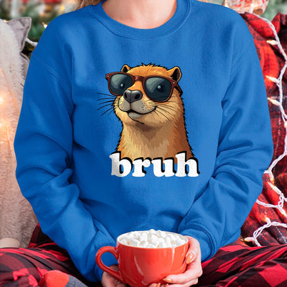 Cute Capybara Shirt, Funny Capybara Unisex T-Shirt/Hoodie/Sweatshirt HLT00 - Capybara Long Sleeve T-Shirt (4)