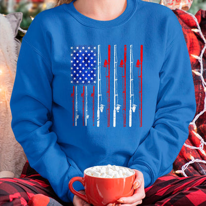Funny Fishing Shirt, Gift For Fishing Lover Unisex T-Shirt/Hoodie/Sweatshirt HLT00 - Fishing Shirt American Flag Shirt Fishing T-Shirt