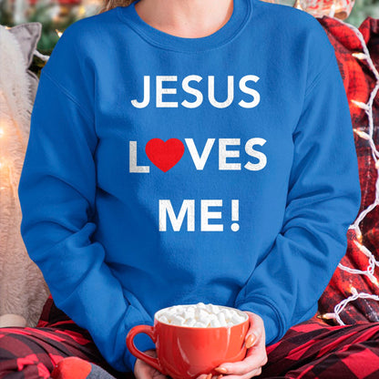 Christian Tee, Christian Faith Unisex T-Shirt/Hoodie/Sweatshirt HLT00 - Christian Jesus Loves Me T-Shirt T-Shirt