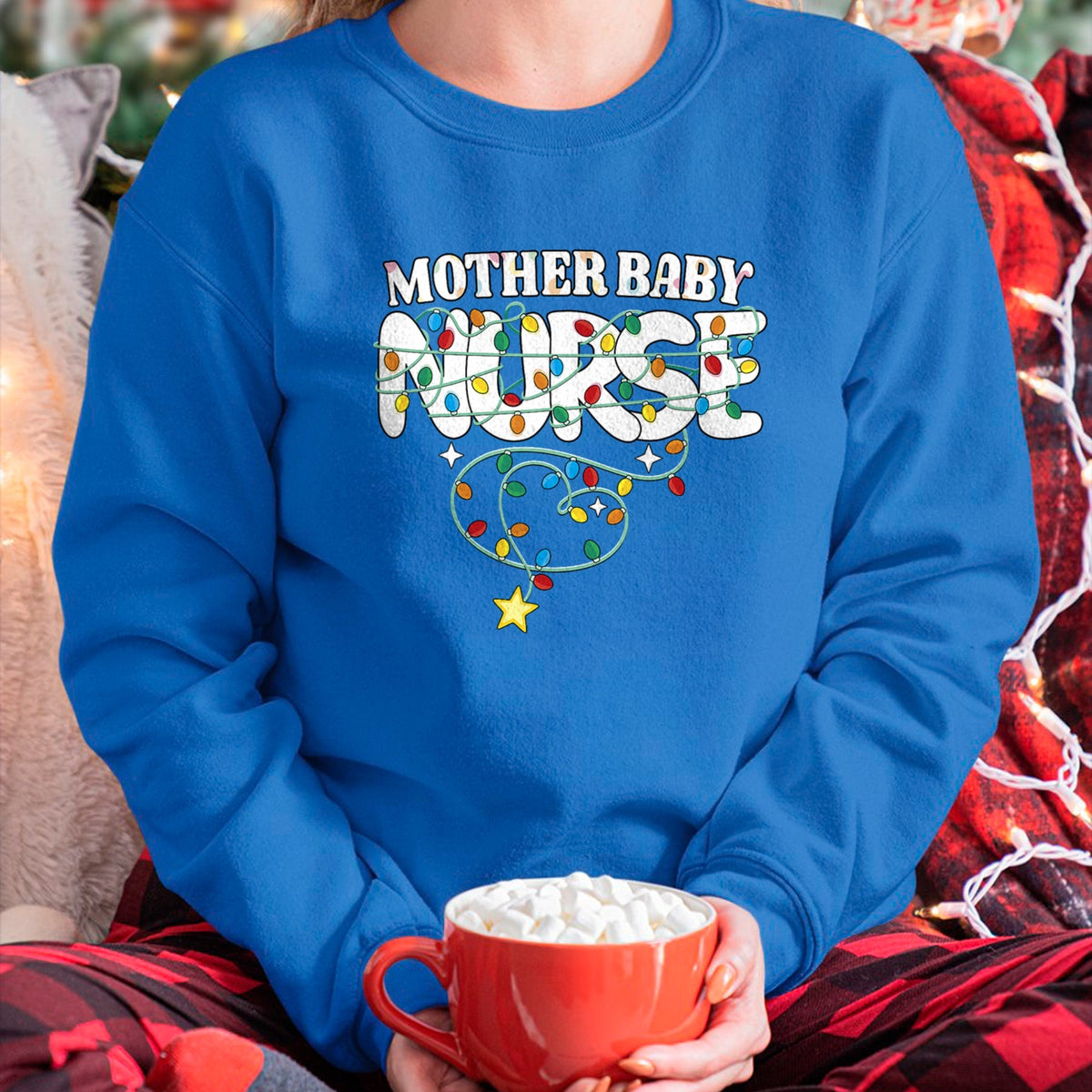 Funny Nurse Shirt, Nurse Unisex T-Shirt/Hoodie/Sweatshirt HLT00 - Mother Baby Nurse Christmas Tree Mom Baby Nurse Xmas Party T-Shirt