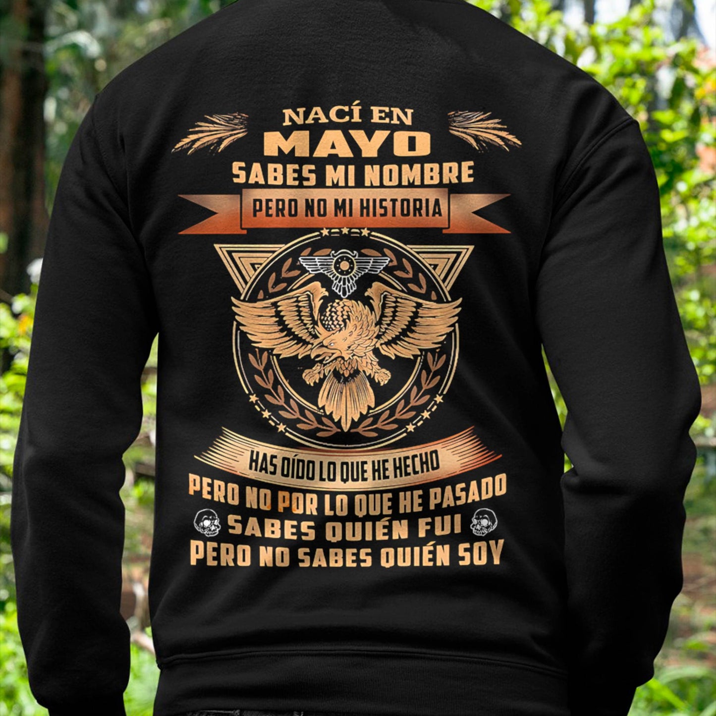 Camiseta de Hombre Nacido en Mayo con Frases Inspiradoras - DTSM05 (SKU07-71-05)