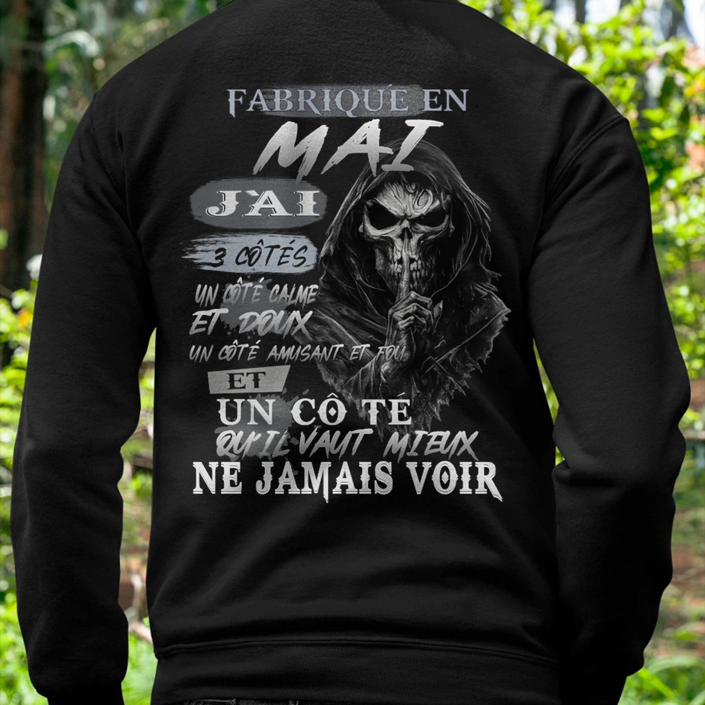 Fabriqué en Mai – J’ai 3 Côtés | T-Shirt Homme Caractère Fort - DTSM05 (SKU26T-01174-05)