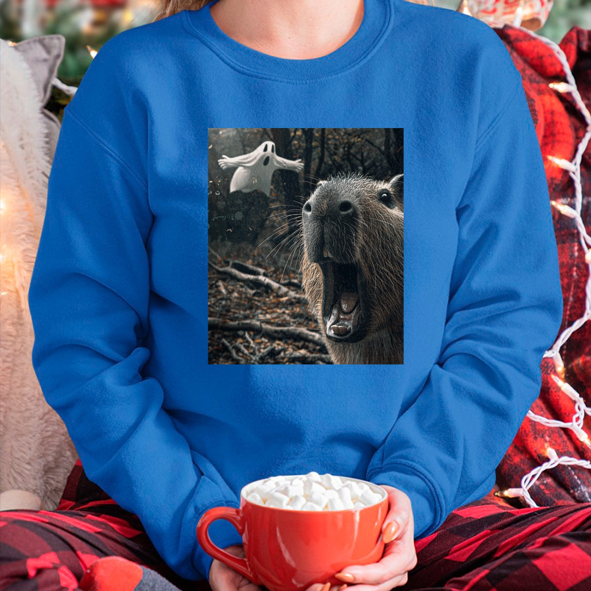 Cute Capybara Shirt, Funny Capybara Unisex T-Shirt/Hoodie/Sweatshirt HLT00 - Funny Graphic Capybara Long Sleeve T-Shirt (7)
