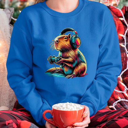 Cute Capybara Shirt, Funny Capybara UnisexT-Shirt/Hoodie/Sweatshirt HLT00 - Capybara Funny Video Games Capybara T-Shirt