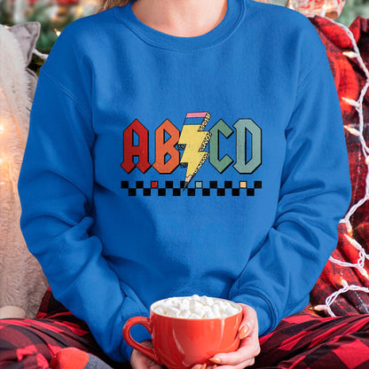 Best Student Shirt, Funny Back To School UnisexT-Shirt/Hoodie/Sweatshirt HLT00 - Rock ABCD Back to School ABCD Preschool Teacher Appreciation T-Shirt