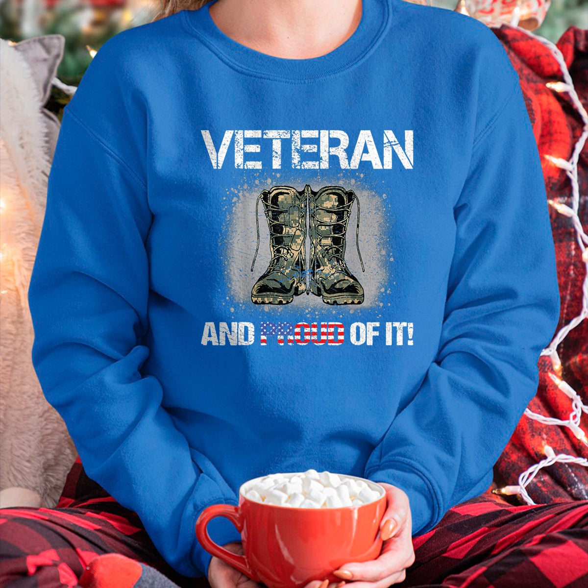 Gift for Dad Shirt, Funny Dad Unisex T-Shirt/Hoodie/Sweatshirt HLT00 – Veteran and Proud of it  Veterans & Father_s Day T-Shirt