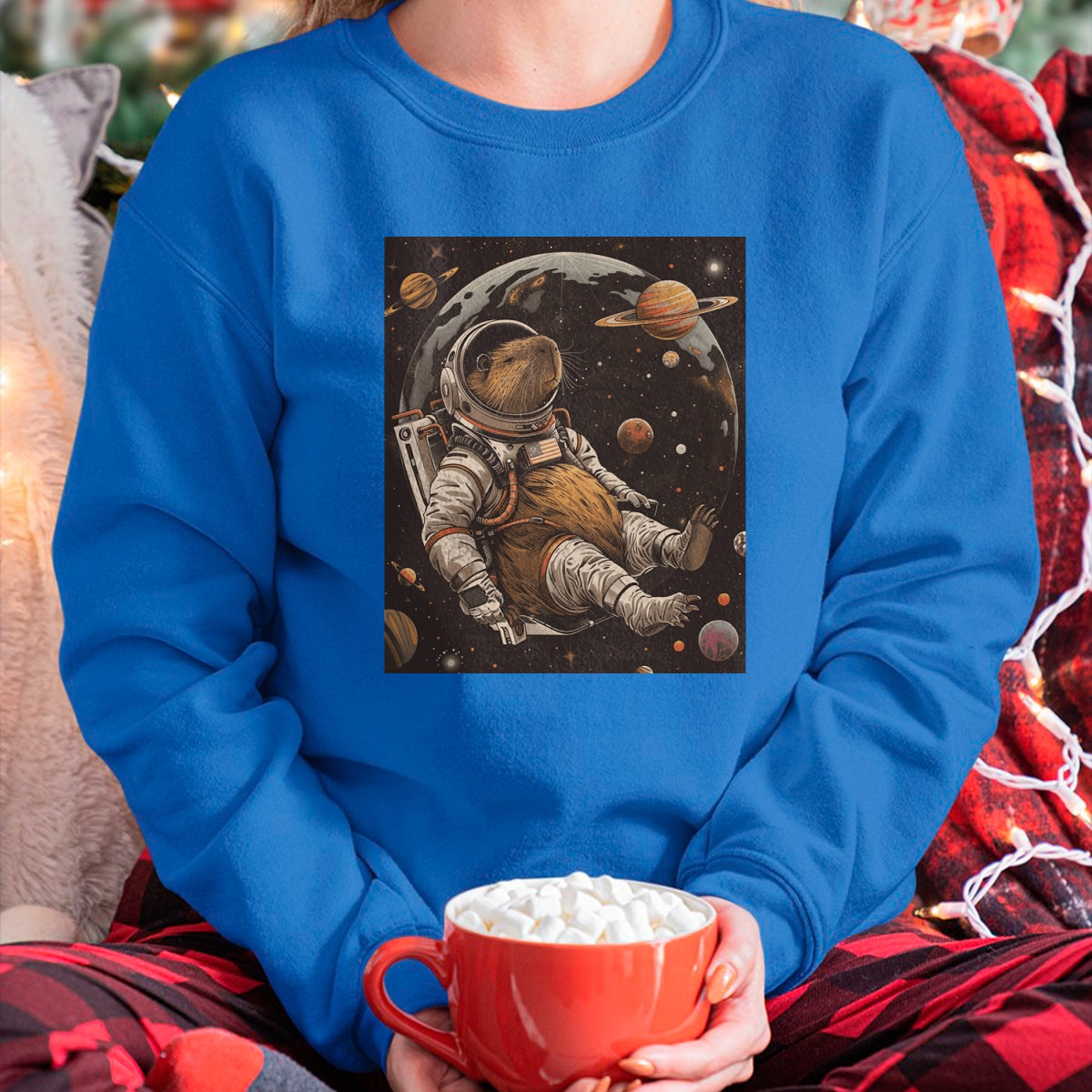 Cute Capybara Shirt, Funny Capybara Unisex T-Shirt/Hoodie/Sweatshirt HLT00 - Funny Graphic Capybara Long Sleeve T-Shirt (23)