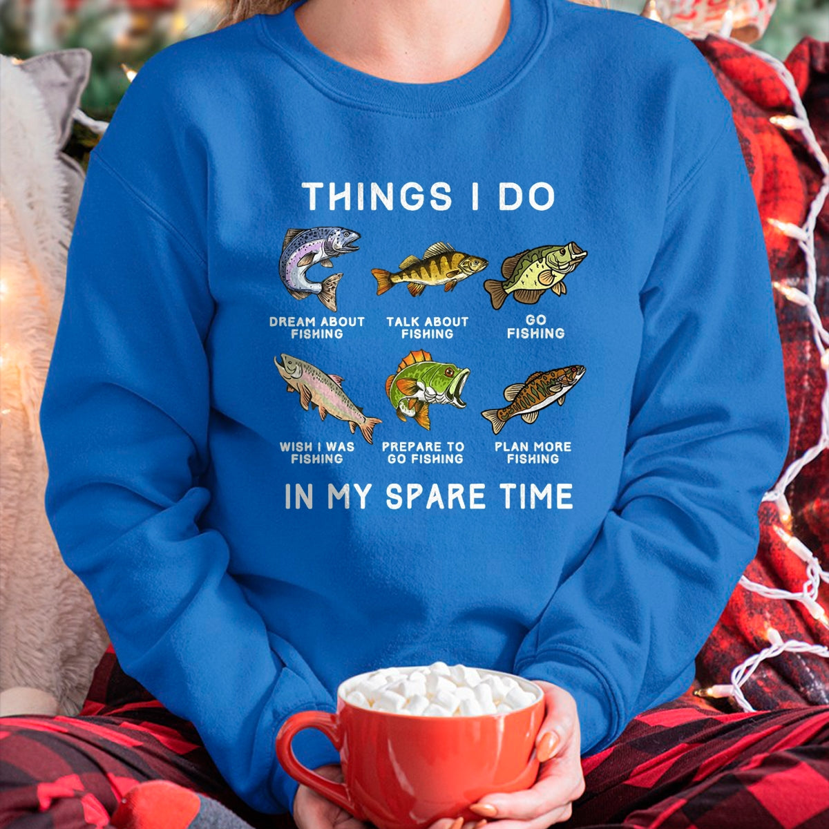 Funny Fishing Shirt, Gift For Fishing Lover Unisex T-Shirt/Hoodie/Sweatshirt HLT00 - Things I Do in My Spare Time Fishing Boys Men Bass Fishing T-Shirt
