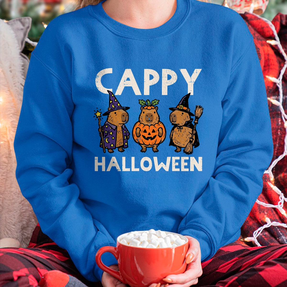 Cute Capybara Shirt, Funny Capybara Unisex T-Shirt/Hoodie/Sweatshirt HLT00 - Capybara Cappy Halloween Cute Capy Costume Men Women Kids T-Shirt