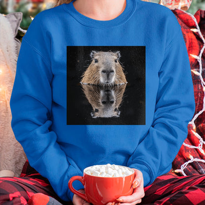 Cute Capybara Shirt, Funny Capybara Unisex T-Shirt/Hoodie/Sweatshirt HLT00 - Funny Graphic Capybara Long Sleeve T-Shirt (10)