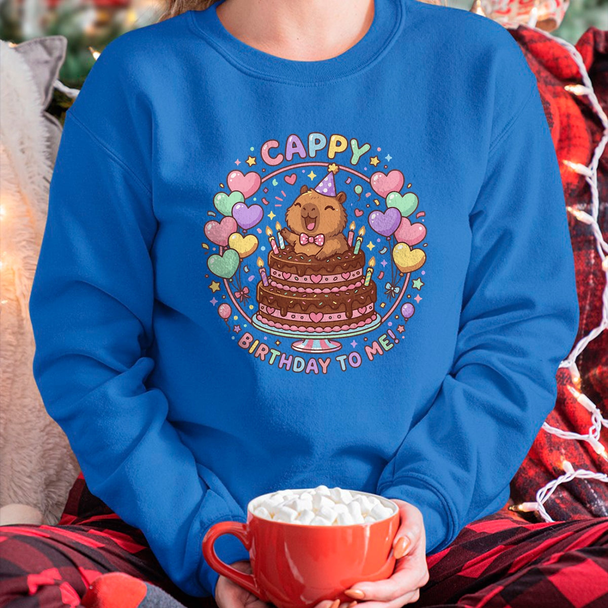 Cute Capybara Shirt, Funny Capybara UnisexT-Shirt/Hoodie/Sweatshirt HLT00 - Capybara Birthday for Kids Cappy Birthday to Me T-Shirt