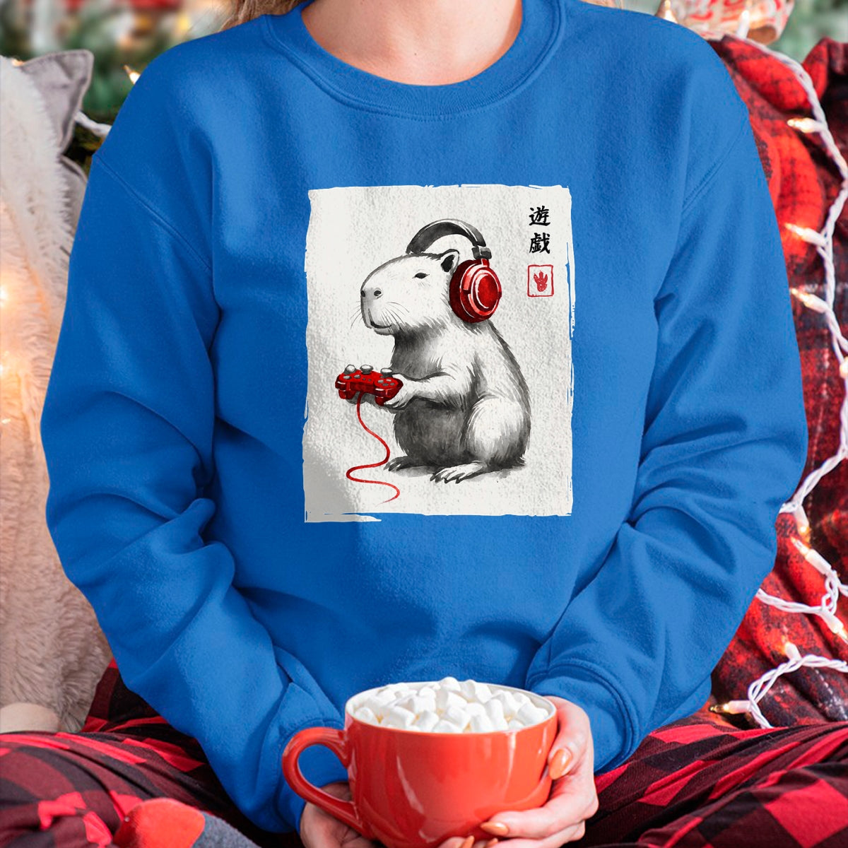 Cute Capybara Shirt, Funny Capybara Unisex T-Shirt/Hoodie/Sweatshirt HLT00 - Gamer Japanese Art Men Women Teens Kids Funny Capybara T-Shirt