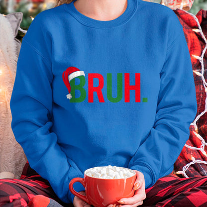 Christmas Shirts for Family, Funny christmas shirts, Christmas Unisex T-Shirt/Hoodie/Sweatshirt HLT00 - Bruh Meme Funny Saying Bro Greeting Teens Boys Men Christmas T-Shirt