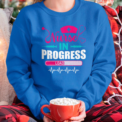 Funny Nurse Shirt, Nurse Unisex T-Shirt/Hoodie/Sweatshirt HLT00 - Nurse In Progress Nurse Funny Nursing School T-Shirt