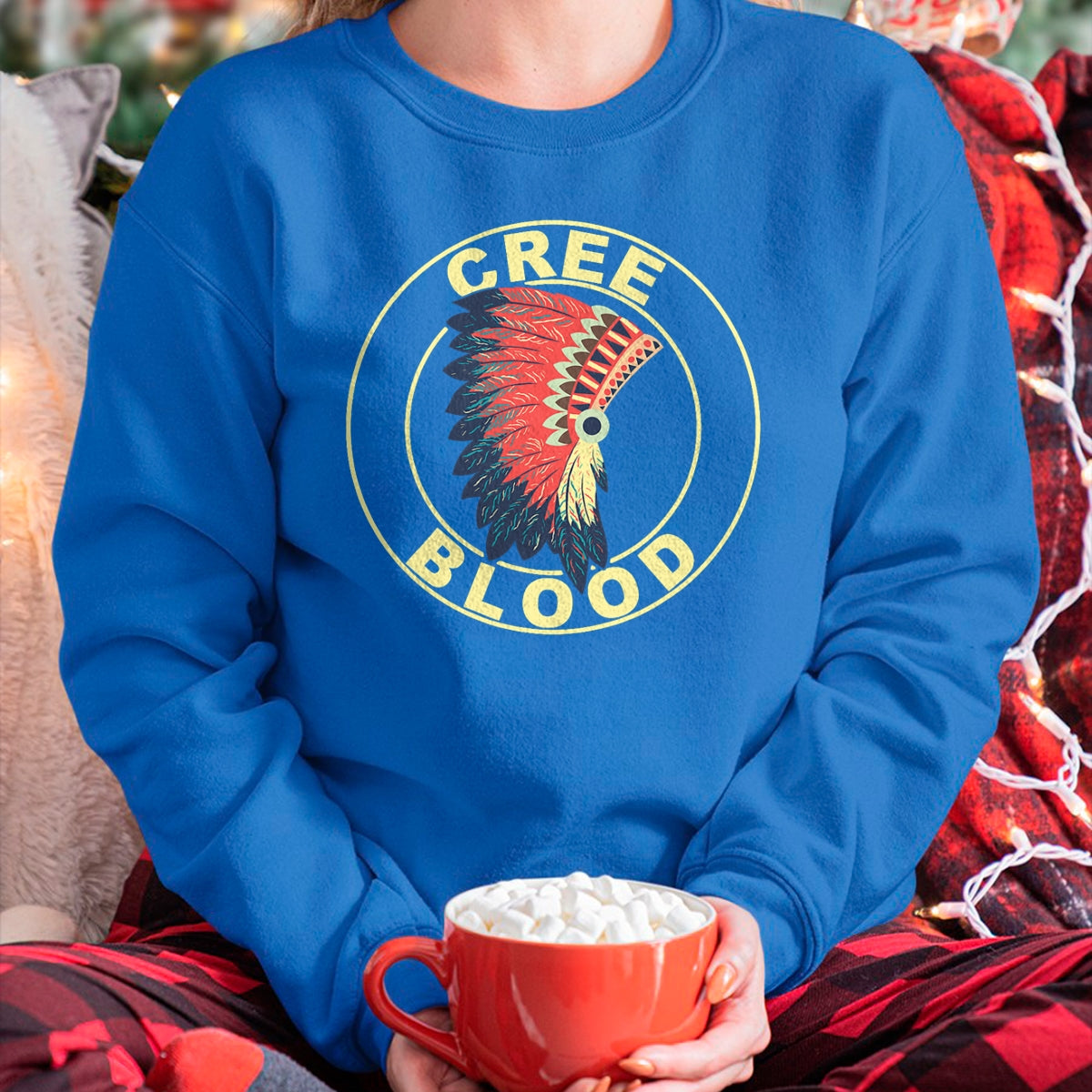 Native American T-Shirts, Vintage Native American Unisex T-Shirt/Hoodie/Sweatshirt HLT00 - American Flag - Comanche Blood Headdress Native American Comanche Tribe T-Shirt