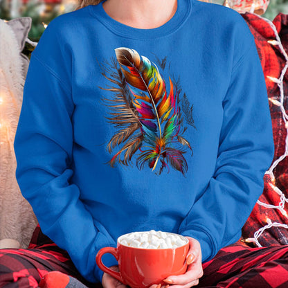 Native American T-Shirts, Vintage Native American Unisex T-Shirt/Hoodie/Sweatshirt HLT00 - Feather Southwest Native American Indian Tribal Art Graphic T-Shirt