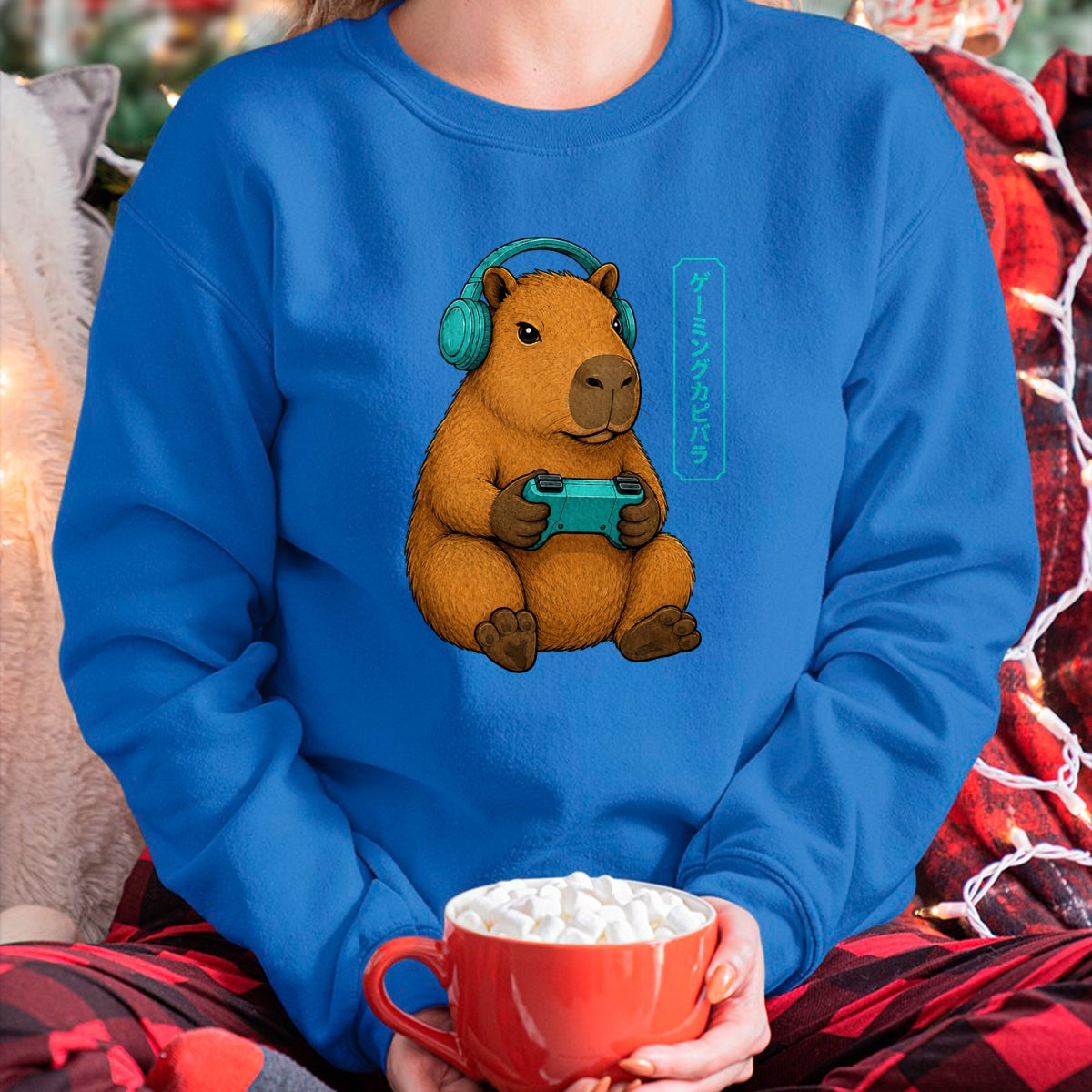 Cute Capybara Shirt, Funny Capybara Unisex T-Shirt/Hoodie/Sweatshirt HLT00 - Capybara Funny Anime Gamer Animal Video Gaming T-Shirt