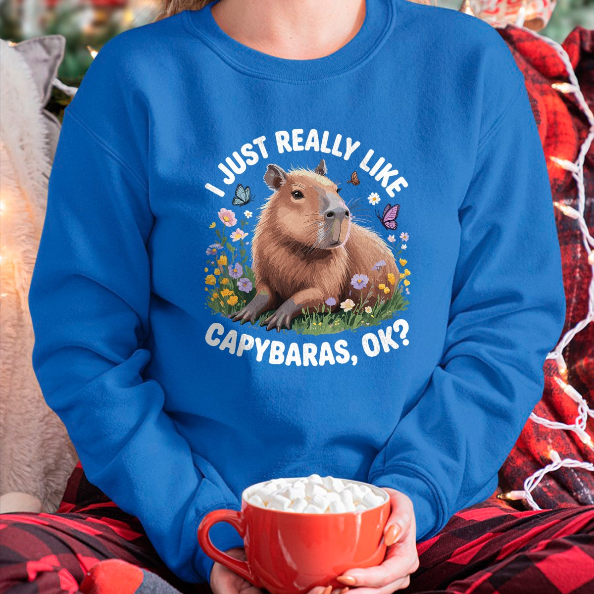 Cute Capybara Shirt, Funny Capybara Unisex T-Shirt/Hoodie/Sweatshirt HLT00 - Funny Capybara Art for Men Women Kids Capybara Lover T-Shirt