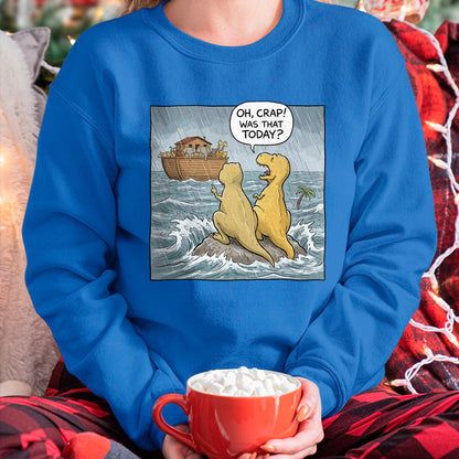 Best Dinosaur Lover Shirt, Funny Dinosaur UnisexT-Shirt/Hoodie/Sweatshirt HLT00 - Jesus Saves Funny Dinosaurs Christian Oh Crap was that Today T-Shirt