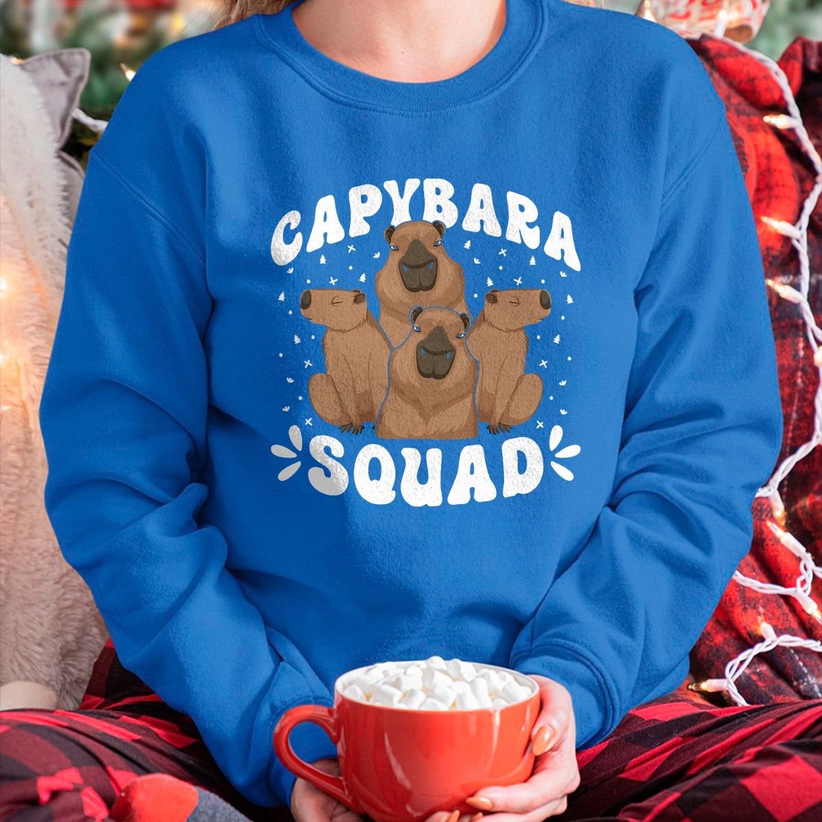 Cute Capybara Shirt, Funny Capybara Unisex T-Shirt/Hoodie/Sweatshirt HLT00 - Capybara Themed Party Capybara Squad T-Shirt