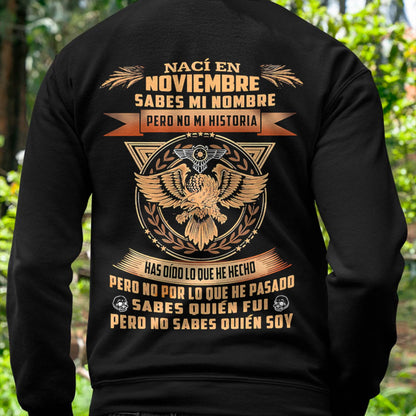 Camiseta de Hombre Nacido en Noviembre con Frases Inspiradoras - DTSM11 (SKU07-71-11)