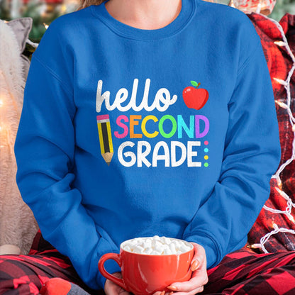 Best Student Shirt, Funny Back To School UnisexT-Shirt/Hoodie/Sweatshirt HLT00 - Hello Second Grade Team 2nd Grade Back to School Teacher Kid T-Shirt