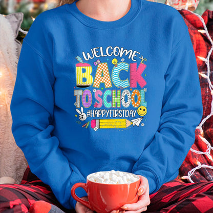 Best Student Shirt, Funny Back To School UnisexT-Shirt/Hoodie/Sweatshirt HLT00 - Welcome Back to School Happy First Day of School Teacher Kid T-Shirt, Men, Black, 3X-Large