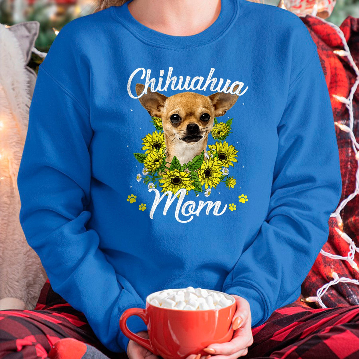 Dog Love Shirt, Dog Lover Gift T-Shirt/Hoodie/Sweatshirt HLT00 - Dog Mom Sunflower Gift Love Dogs and Flowers T-Shirt