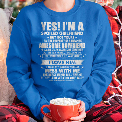 I am Spoiled Girlfriend - Gift for Wife From Husband - NGHL00