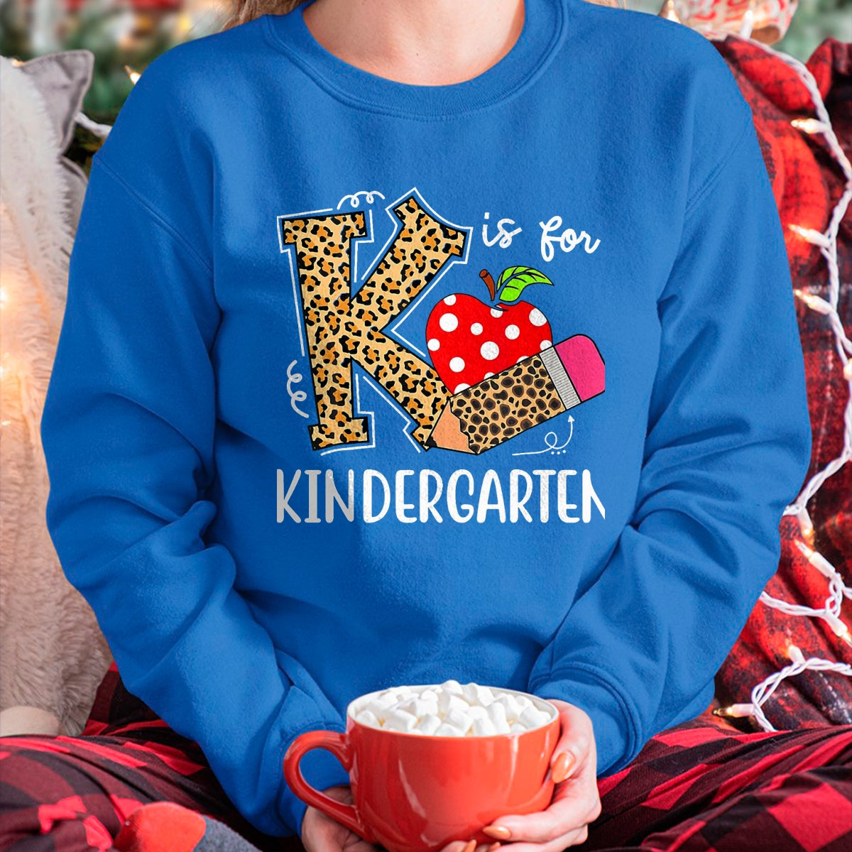 Best Student Shirt, Funny Back To School UnisexT-Shirt/Hoodie/Sweatshirt HLT00 - K is for Kindergarten Teacher Leopard Back to School Children T-Shirt, Men, Black, 3X-Large