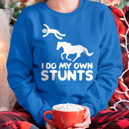 Best Horse Lover Shirt , Funny Horse UnisexT-Shirt/Hoodie/Sweatshirt HLT00 - I Do My Own Stunts Horse Rider Equestrian Horseback Riding T-Shirt