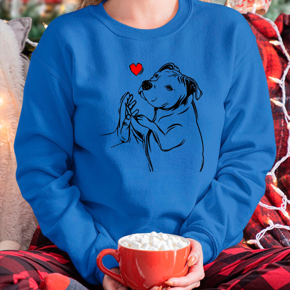 Dog Love Shirt, Dog Lover Gift T-Shirt/Hoodie/Sweatshirt HLT00 -Pitbull Love Cute Pittie Dog Mom Funny Girls T-Shirt