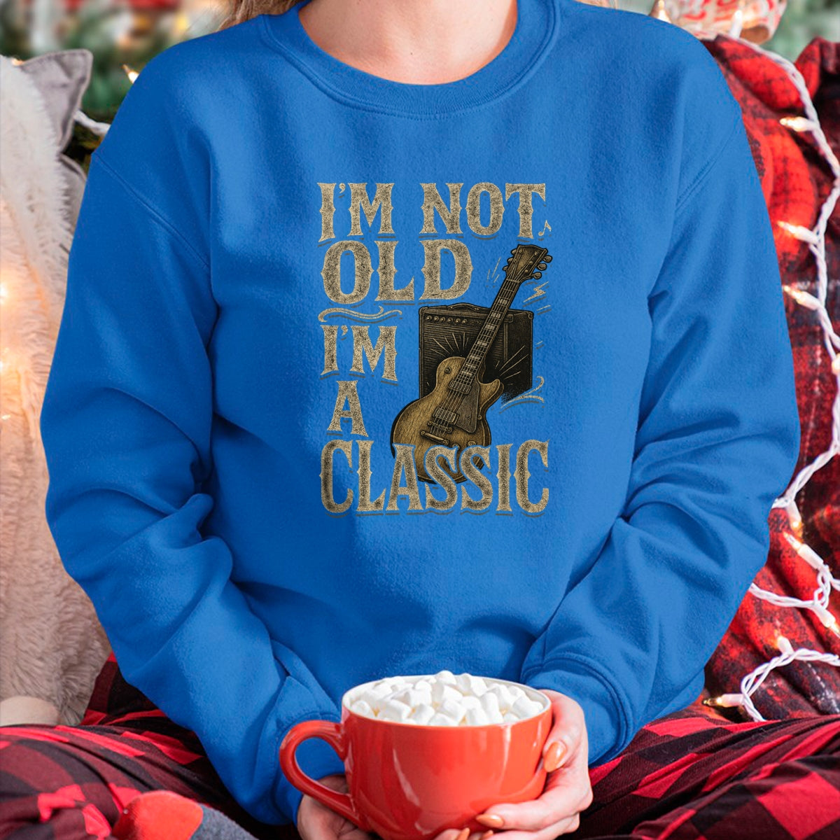 Guitar Lover Shirt, Funny Guitar UnisexT-Shirt/Hoodie/Sweatshirt HLT00 - I’m Not Old I’m A Classic Shirt Vintage Guitar Music Lover T-Shirt