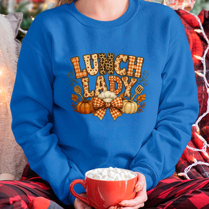 Best Thanksgiving Family Shirt , Funny Thanksgiving UnisexT-Shirt/Hoodie/Sweatshirt HLT00 - Lunch Lady Fall Thanksgiving Pumpkins Leaves Soups Thankful T-Shirt