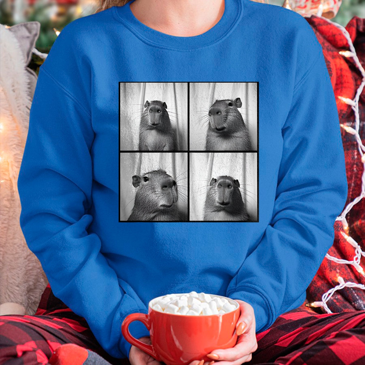 Cute Capybara Shirt, Funny Capybara Unisex T-Shirt/Hoodie/Sweatshirt HLT00 - Capybara Capy Photobooth Quirky Funny Animal T-Shirt