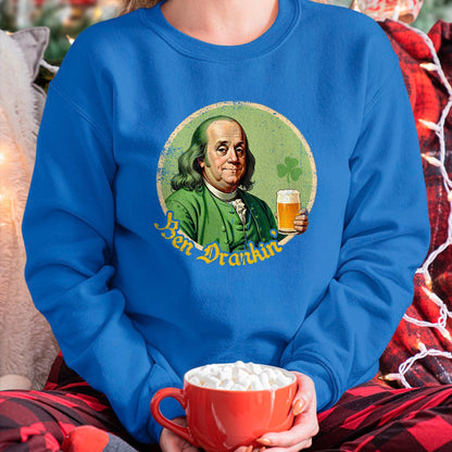 Patrick Day Shirts for Family, Funny Patrick Day shirts, st patrick's day Unisex T-Shirt/Hoodie/Sweatshirt HLT00 - Ben Drankin Shenanigan Clover Irish Shamrock St Patrick Day T-Shirt