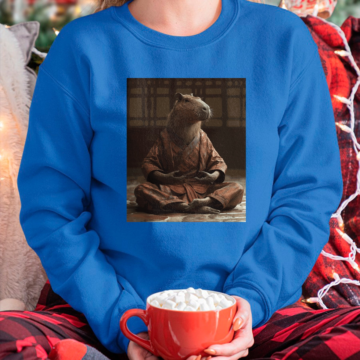 Cute Capybara Shirt, Funny Capybara Unisex T-Shirt/Hoodie/Sweatshirt HLT00 - Funny Graphic Capybara Long Sleeve T-Shirt (2)