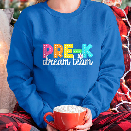 Best Student Shirt, Funny Back To School UnisexT-Shirt/Hoodie/Sweatshirt HLT00 - Pre-k Dream Team Back to School Teachers Students T-Shirt
